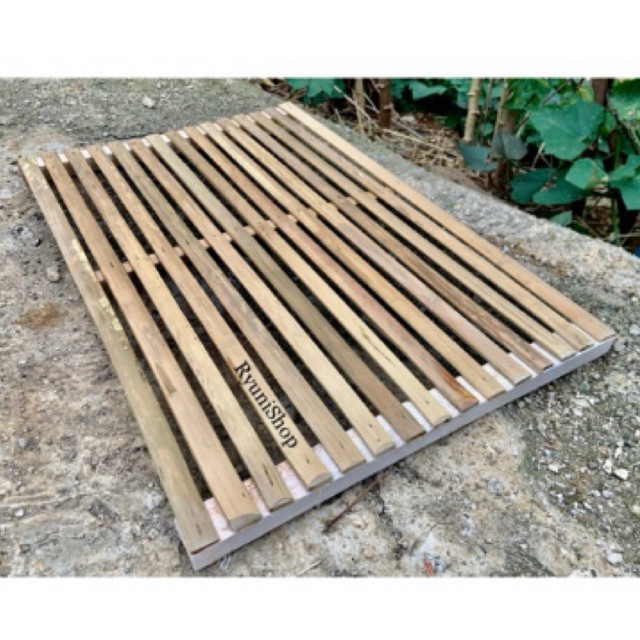 Ancak / footrest bambu ukuran 100x100. dan custom  /Ancak Bambu Alas Kandang /Alas Kandang Kelinci F