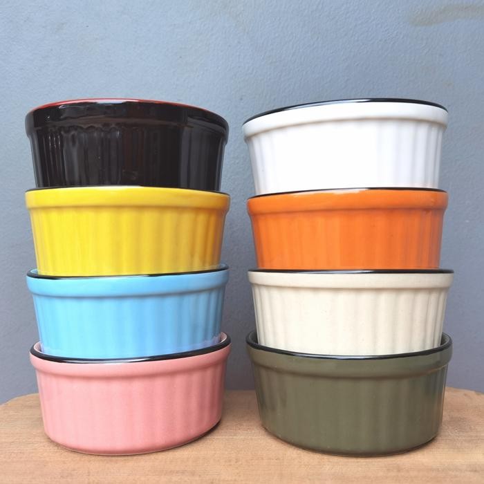 BnYkPilih- Ramekin Mangkok Puding Porselen Keramik Bowl Zuppa Oven Safe Gift