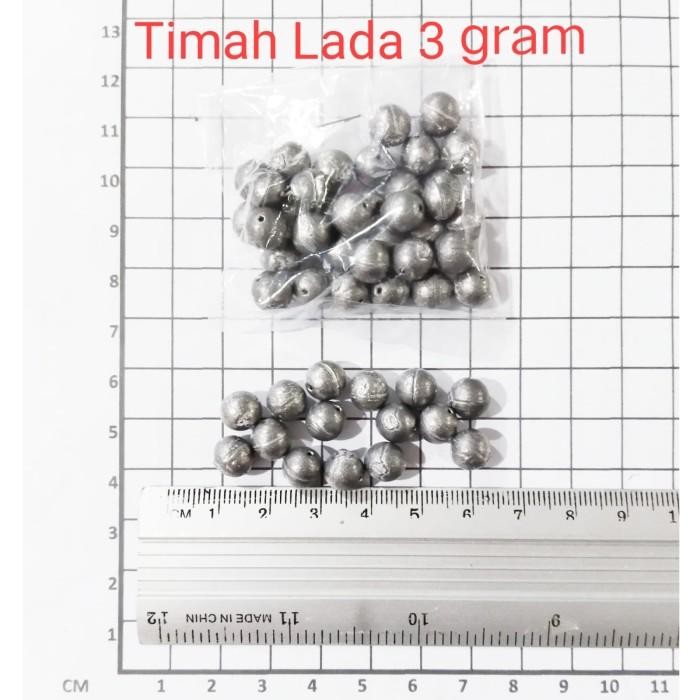 Timah Pancing Pasir Lada Bulat Kecil Per Kilo An 1Kg 0.5-1-2-3 Gram #Gratisongkir