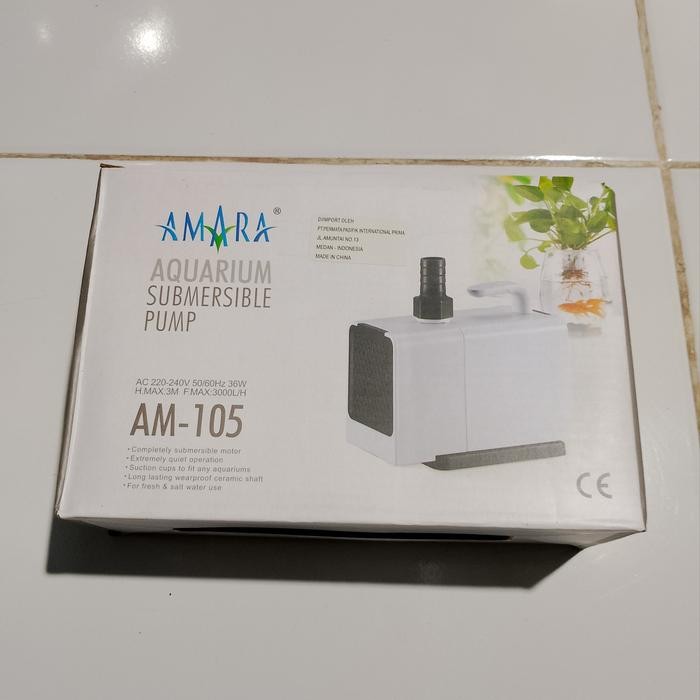 Amara 105 pompa air aquarium kolam hidroponik