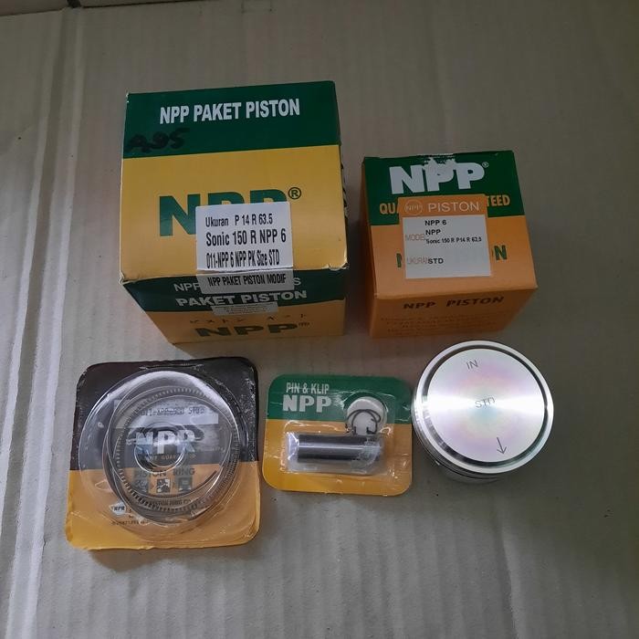Piston Seher Set Modif Rubahan Pen 14 Ring Dim 63,5 Sonic 150 R Npp