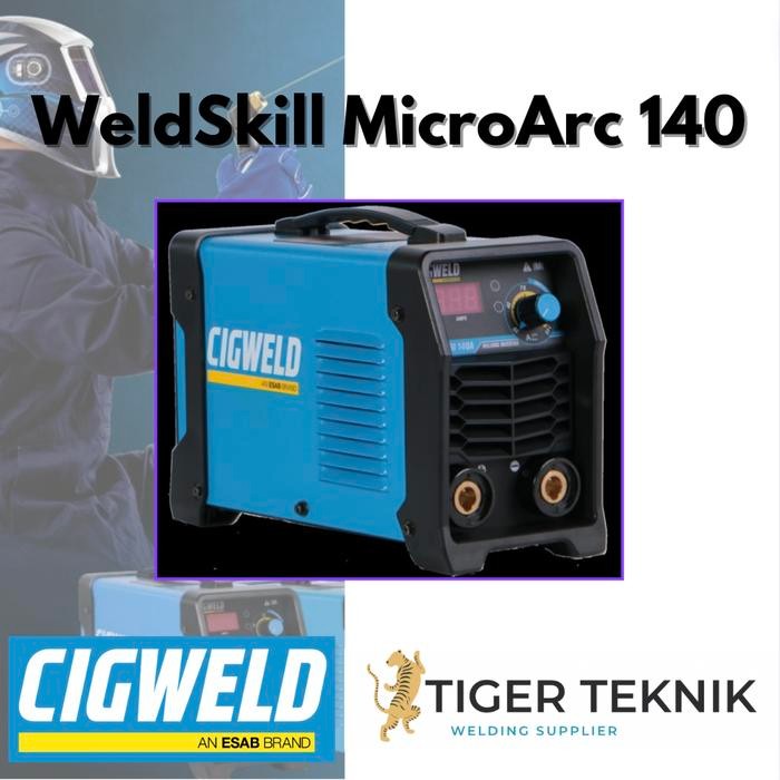 New Mesin Las Inverter Mma / Arc / Smaw Esab Cigweld Weldskill 140 Amp