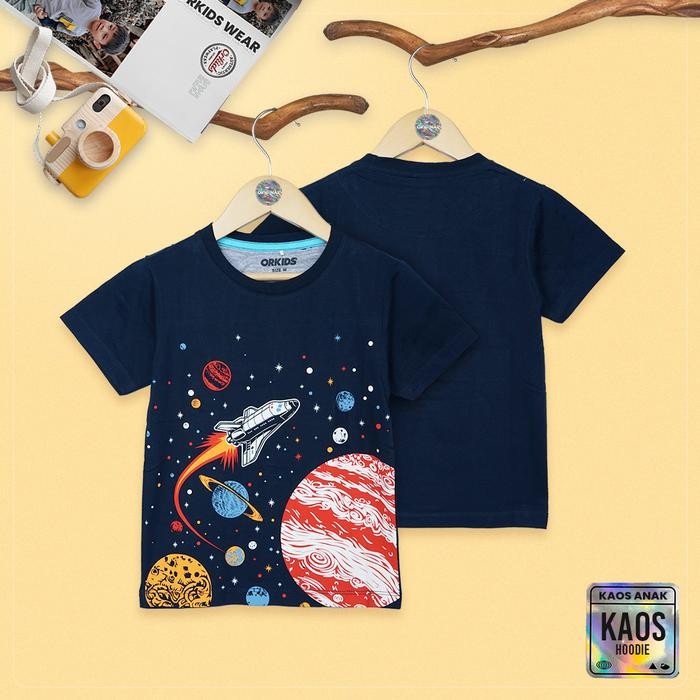 Kidcute- Orkids Baju Kaos Anak Shuttle Navy