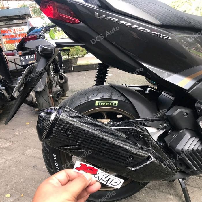 Cover Knalpot Carbon Kevlar Vario 160 Vario160