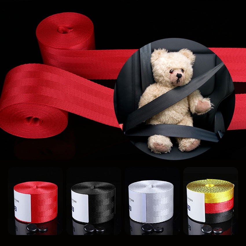 Purvisco - Sabuk Pengaman Mobil Universal Tali Sabuk Pengaman Mobil Berwarna / Seatbelt Tali Seat