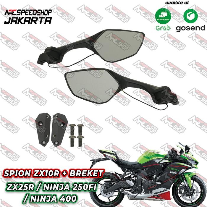 PREMIUM Spion ZX10R PNP Plus Bracket Adaptor Zx25 / Ninja 250fi / Ninja 2018