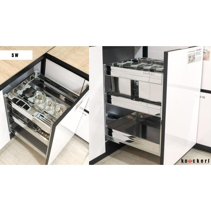 STAINLESS STEEL 304 DRAWER BASKET / SW / KNOCKERS INDONESIA