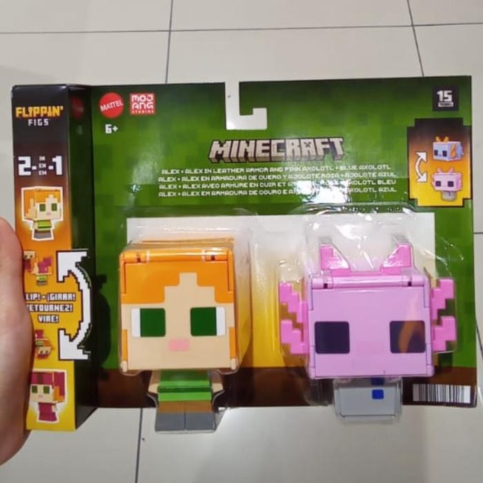 Minecraft Creeper to Charged Creeper Flippin' Figs Action Figure
