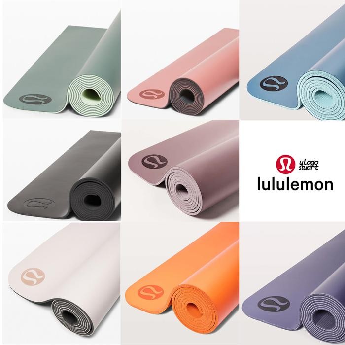 the reversible mat 5mm LULULEMON ATHLETICA solid yoga matras alo manduka senam