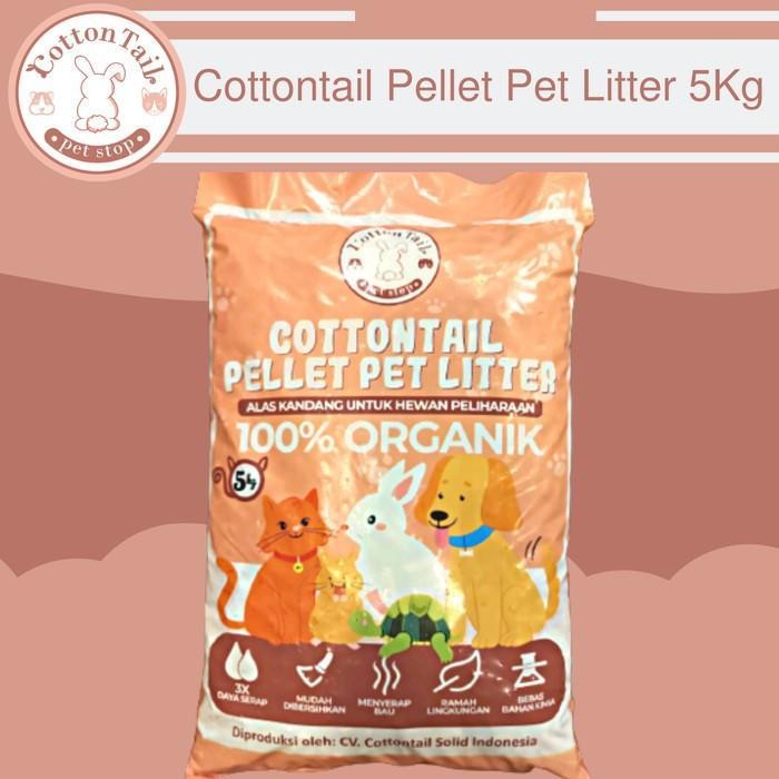 Cottontail Pellet Pet Litter - Wood Cottontail Pellet Pet Litter 5Kg