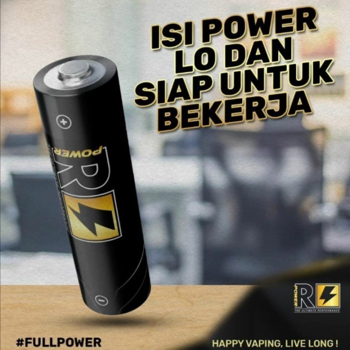 R POWER BLACK 18650 3000MAH 40A BATTERY BATERAI