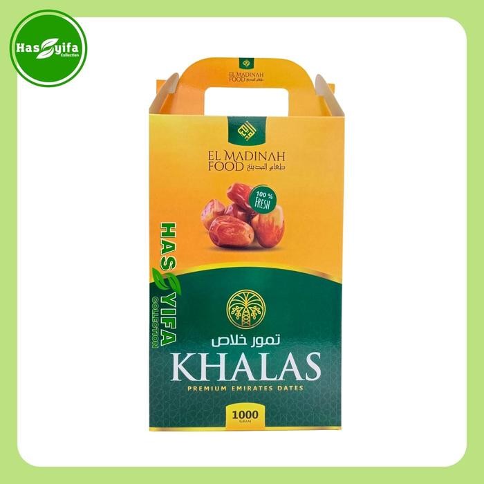 

New ELMADINAH KURMA PREMIUM EMIRATES DATES GOLDEN KHALAS EL MADINAH 1KG