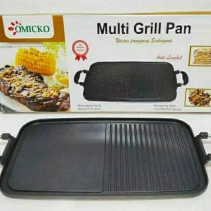 SS- Multi Grill Pan Panggangan Serbaguna Omicko Anti Lengket Termurah