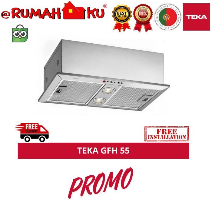 SendToday- Cooker Hood Teka Gfh 55 Built-In Hood - Penghisap Asap Dapur