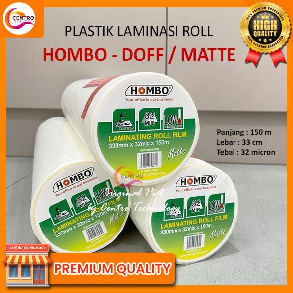 

SendToday- Plastik Laminasi Roll Hombo Matte / Doff 32Mic