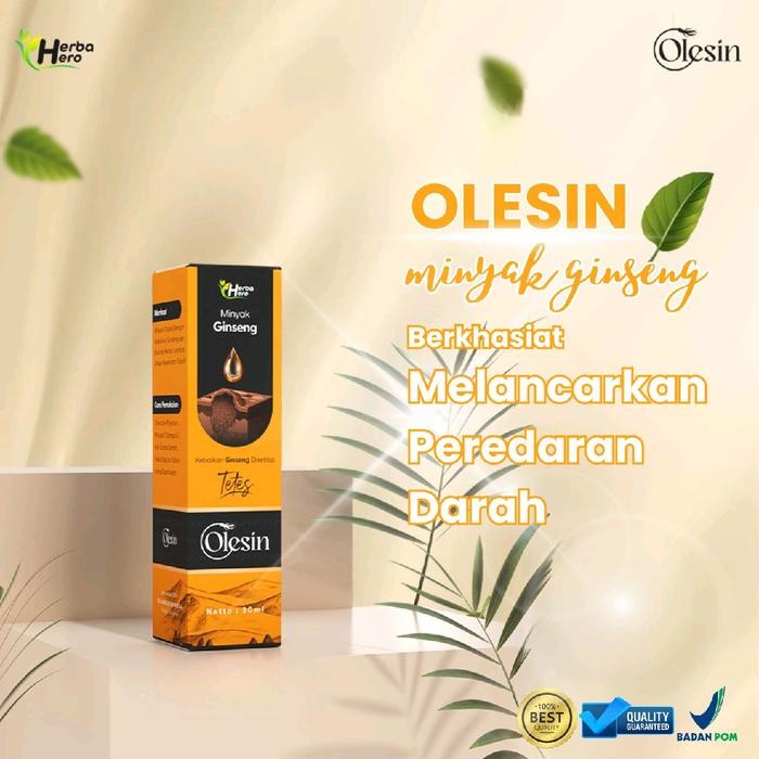 OLESIN Minyak Ginseng Berkhasiat Melancarkan Peredaran Darah
