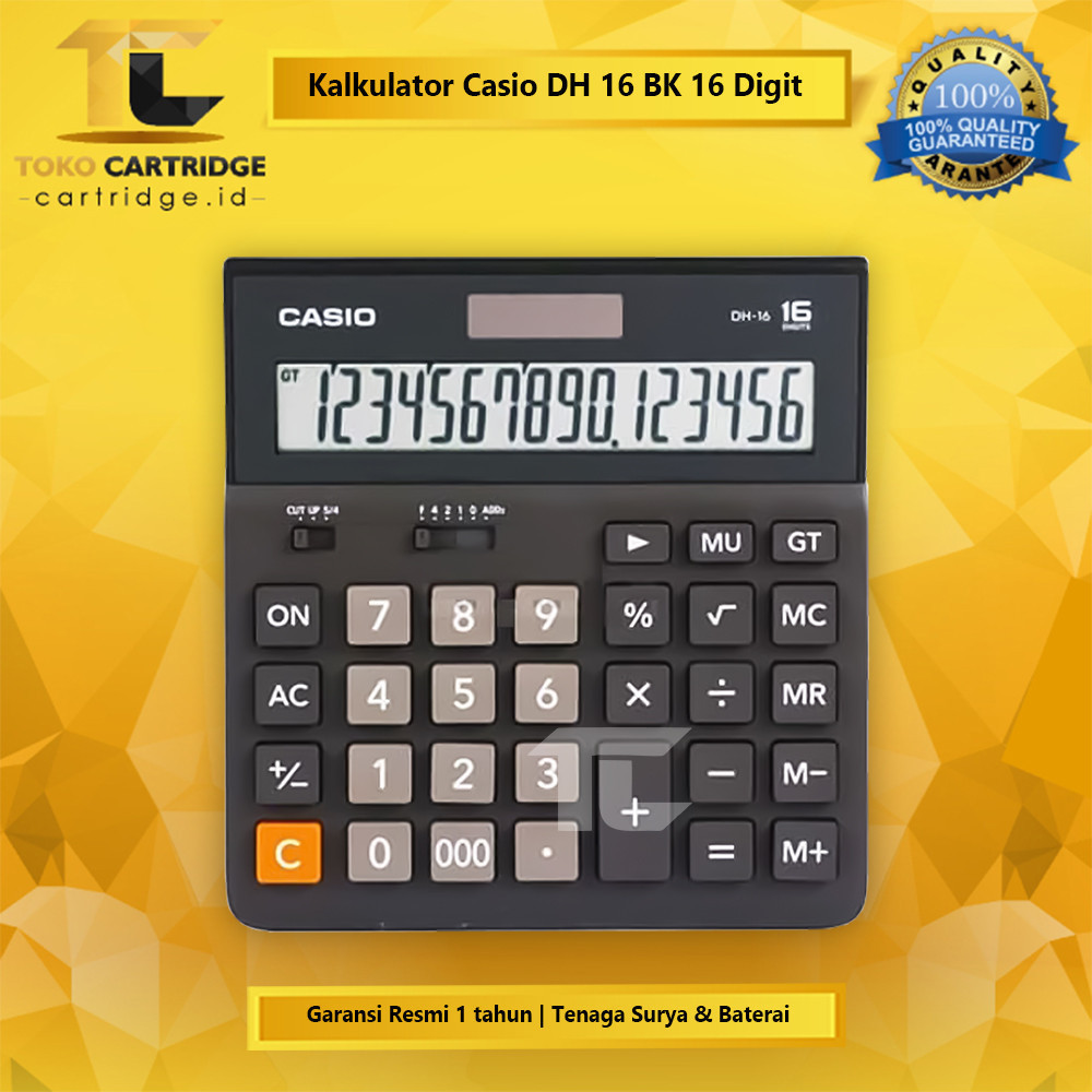

Kalkulator DH-16 Desktop Office 16 Dit, Calculator Meja Kantor Desktop DH 16 B 16 Dits Bergaransi