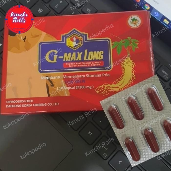 terjaminDiKita- G-max Long Red Ginseng Herbal sehat lelaki/satuan