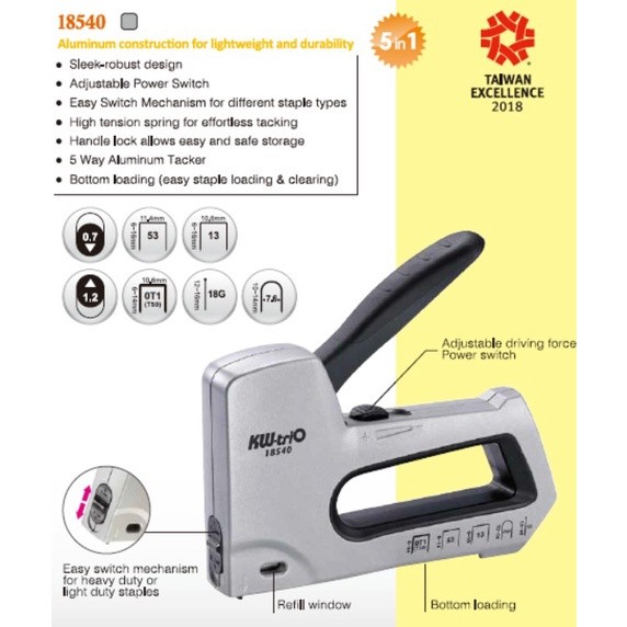 

Multi Tacker/ tacker/ Kw-Trio 18540 bisa STaples T, U, 13, 53