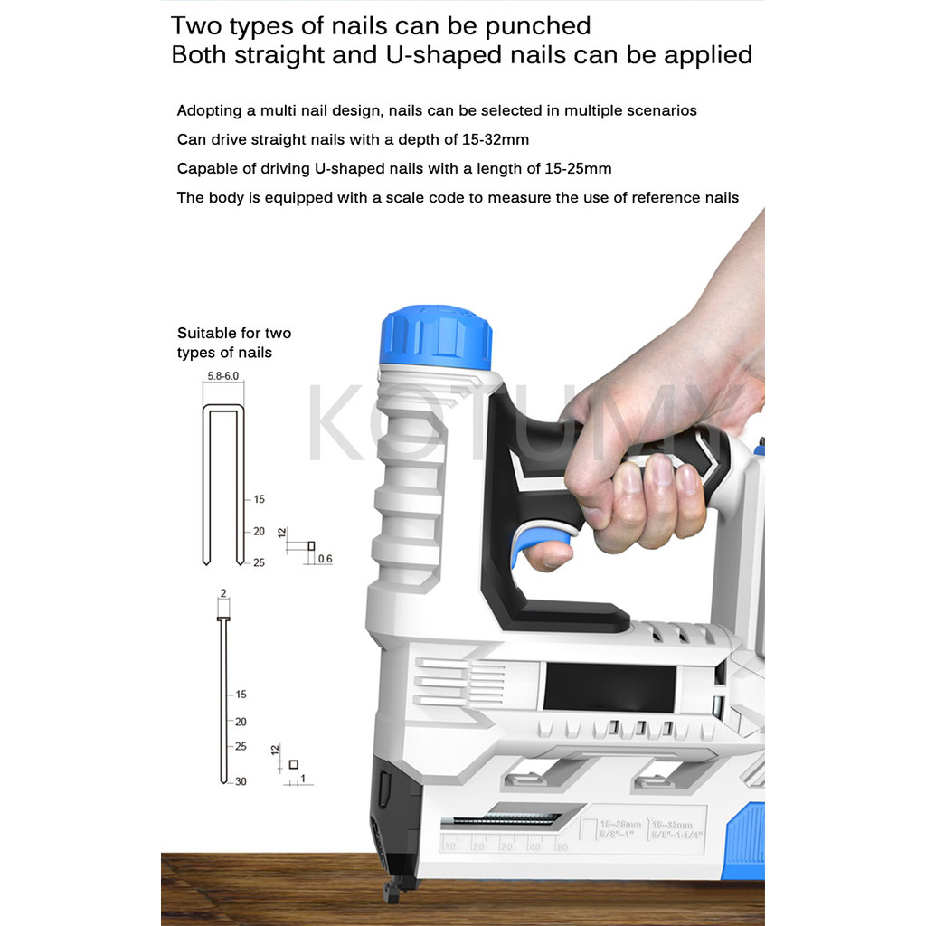 Rechargeable electric nail gun nail gun nail shooter straight door nail code f30 lithium electric na