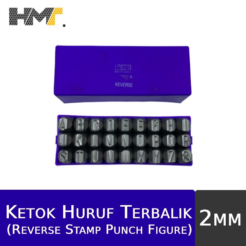 

MASUS Ketok Huruf Terbalik (A-Z) 2mm / Letter Reverse Stamp Punch