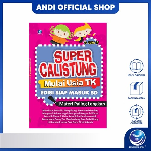Penerbit Andi - Buku Super Calistung Mulai Usia TK, Edisi Siap Masuk SD (Materi Paling Lengkap)