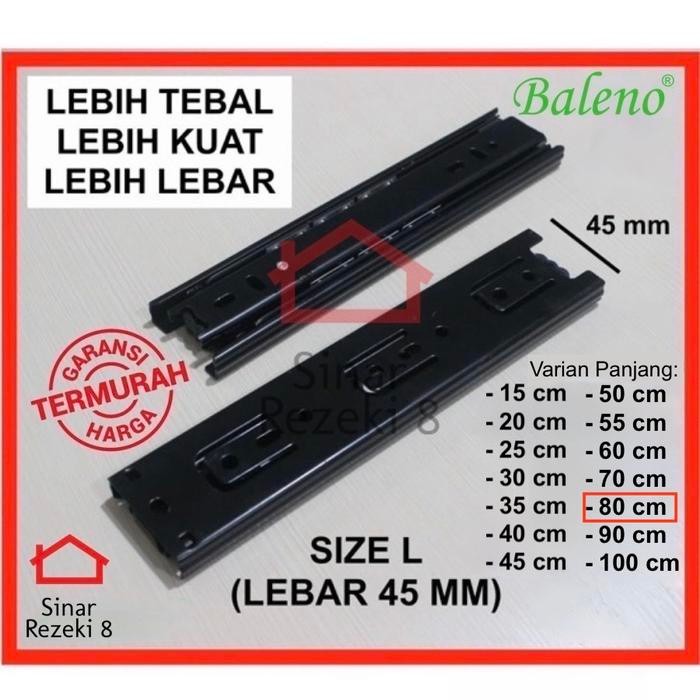 Rel Laci Double Baleno 80 Cm / Track Full Extension