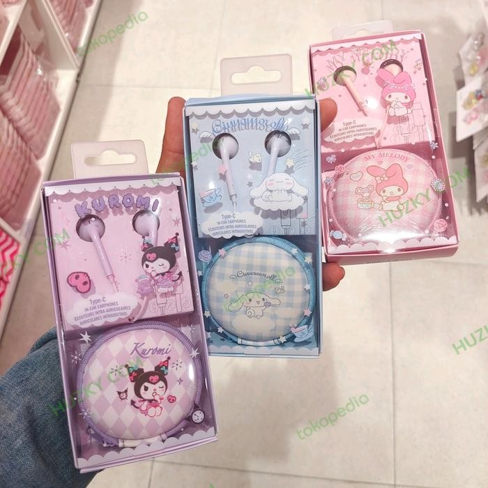 MINISO x SANRIO Earphone + Case KUROMI, MY MELODY, CINNAMOROLL