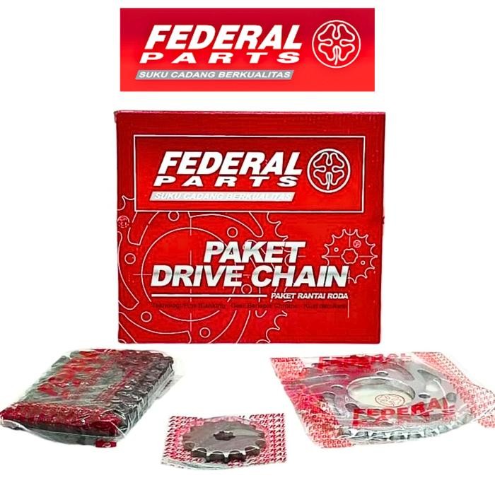 TOP GIR SET MOTOR SMASH NEW SMASH LAMA FEDERAL ORIGINAL 1 SET GIR DEPAN BELAKANG PLUS RANTAI (
