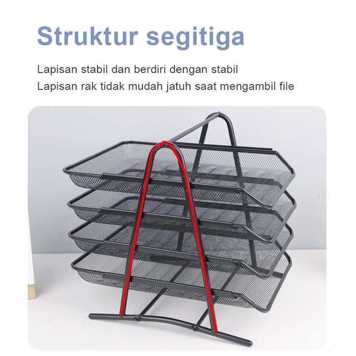 

Rak Kertas Dokumen Surat 3 Susun - Paper Document Letter Tray 3 Tier
