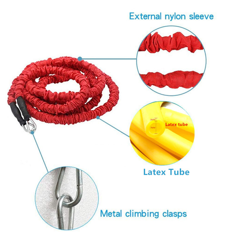 2/3M 50/80LB Resistance Training Rope Explosive Force Bounce Physical Training Pull Rope Improving S