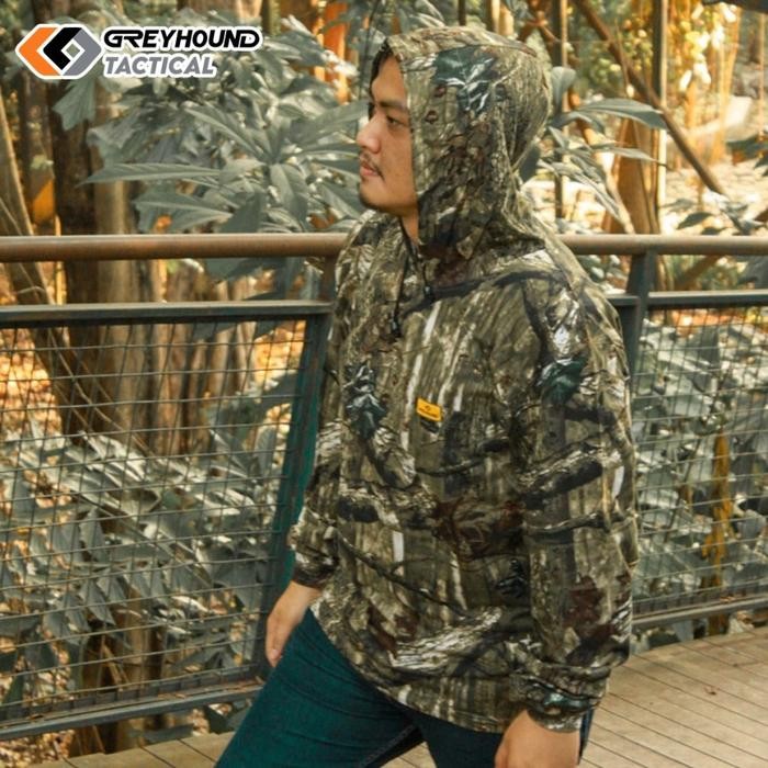 Jaket Hoodie Greyhound Kamuflase Dark Wood