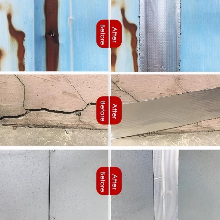 LAKBAN ANTI BOCOR LEM ANTI AIR ALUMUNIUM FOIL WATERPROOF DOUBLE TAPE