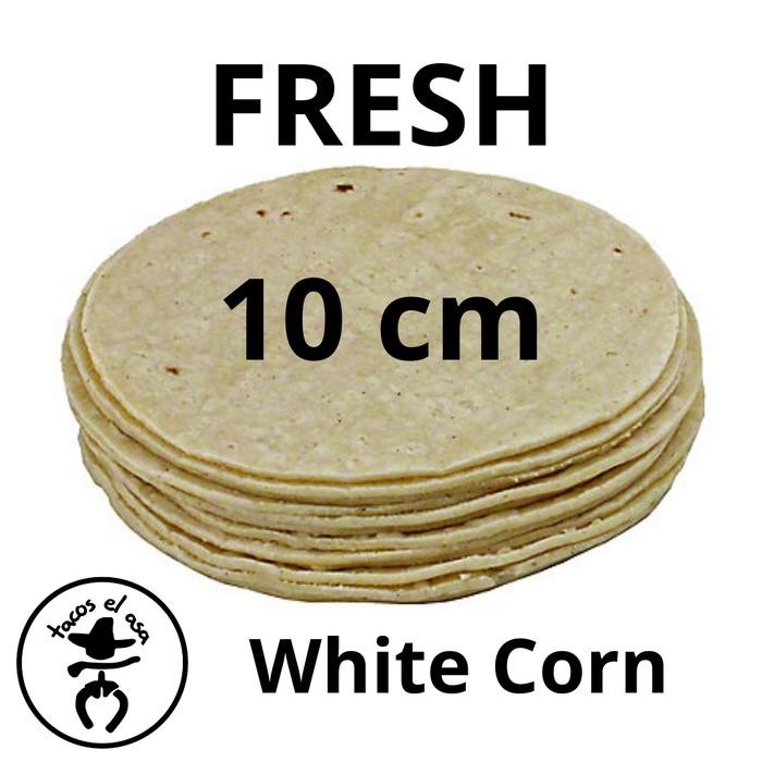 

InstanTanyadulu- Fresh Mini White Corn Tortilla diameter 10cm Never Frozen 200 gram