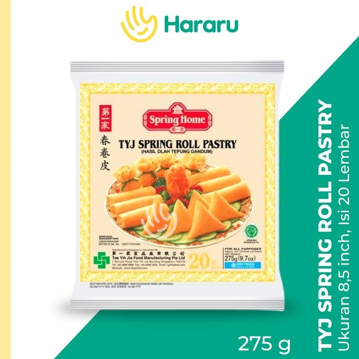 

InstanTanyadulu- TYJ Spring Roll Pastry 8.5 inch Kulit Lumpia Kulit Samosa 275gr