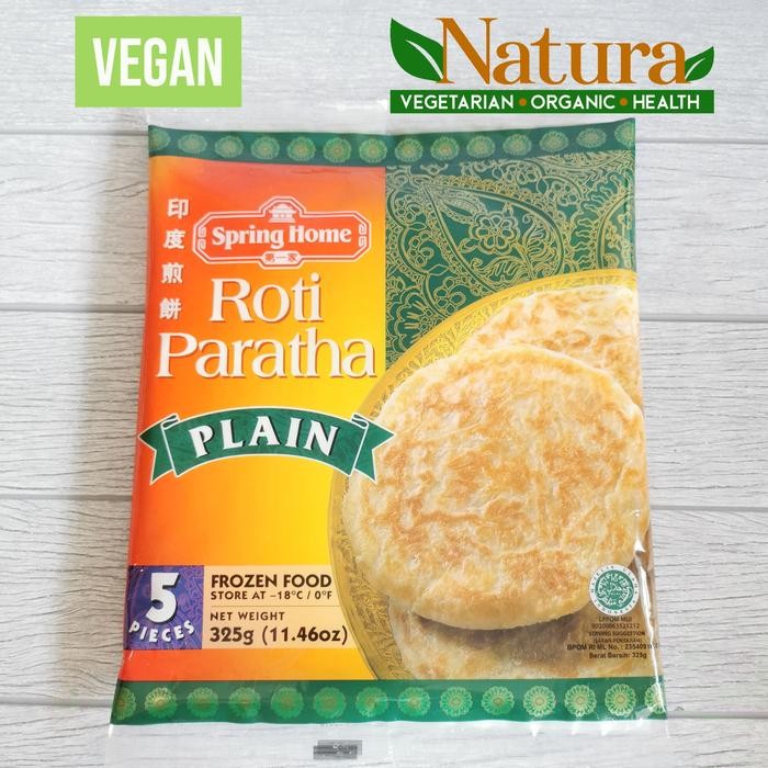 

InstanTanyadulu- Spring Home Roti Paratha Plain 5pcs 325gr Vegetarian Vegan Beku