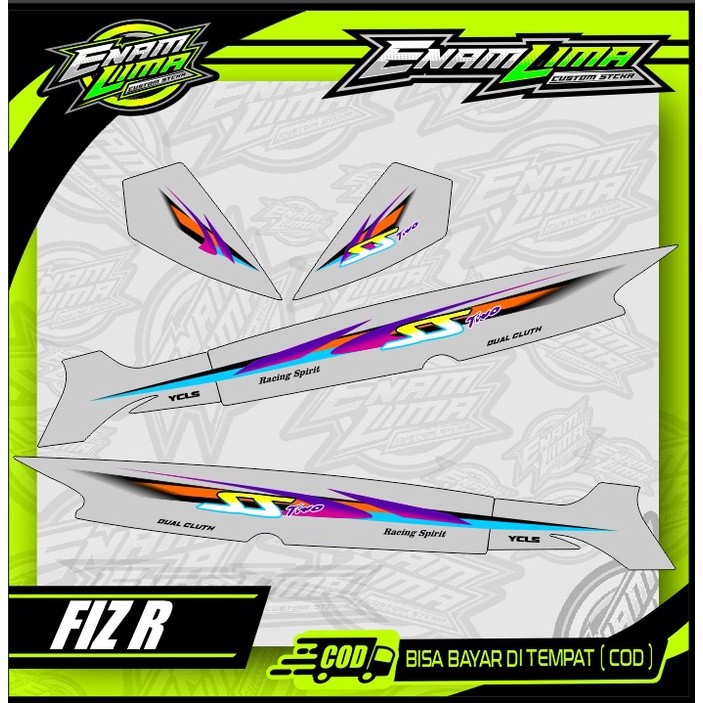 STIKER LES STRIPING SS TWO MALAYSIA - STRIPING SS TWO VARIASI FIZR KEREN- SS TWO - STRIPING F1ZR