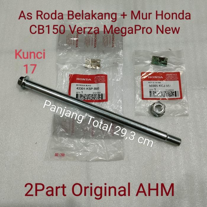 As Roda Belakang + Mur 14mm CB150 Verza MegaPro New OriAHM 42301KSPB00