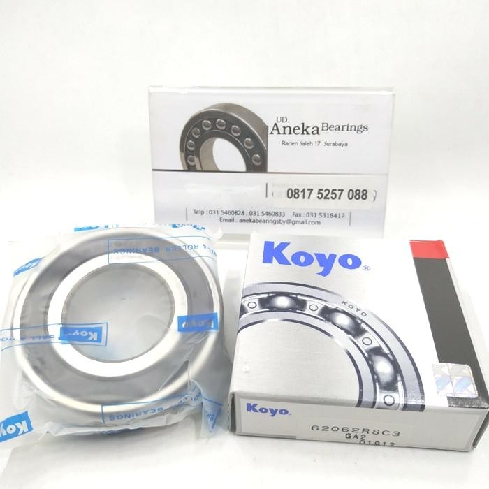 Bearing 6206 2Rs Koyo Jepang 62062Rs 30X62X16 Tambak Tosa Gerobak Gear Terlaris
