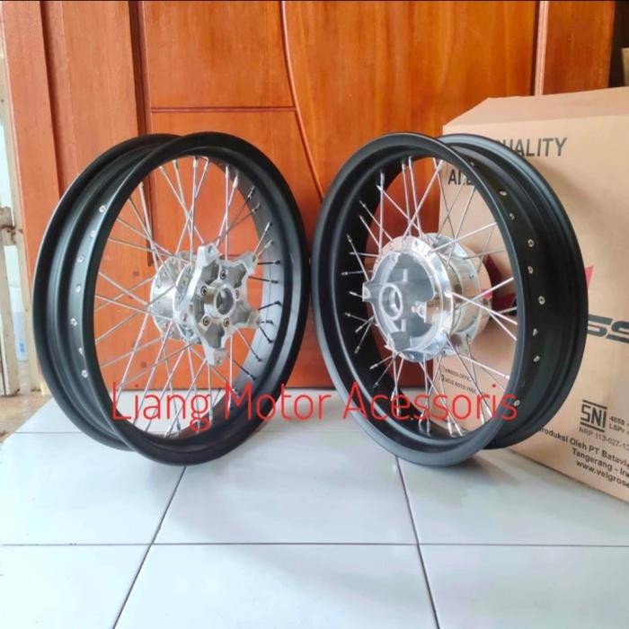 Sepaket Velg Jari2 Tapak Lebar - CB 150 R Old / New Tiger Supra GTR