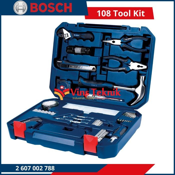 Spesial Bosch Alat Pertukangan Toolkit Tool Set 108 Pcs Tool Kit Multi Complete Set 108Pcs Bosch 788