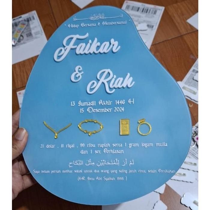 Costume Akrilik Brush, Tetes Mahar Air Akrilik Laser Cutting Huruf Timbul / Gravir