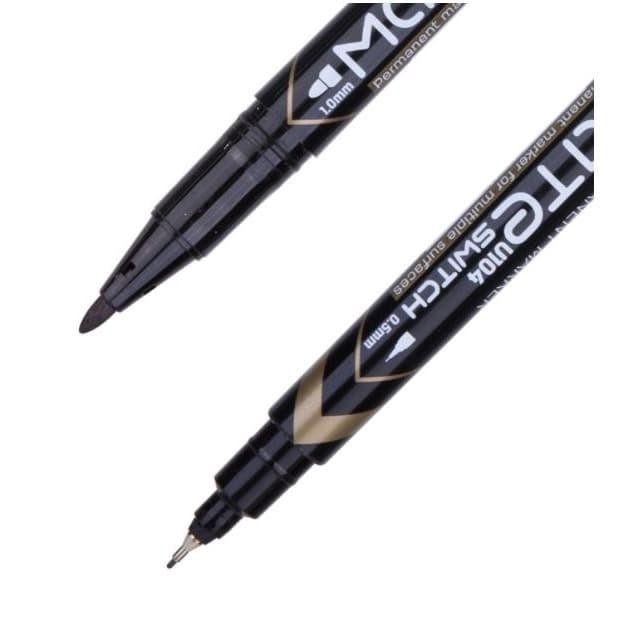 

ID SPIDOL PERMANENT/PERMANENT MARKER MATE HITAM 1MM & 0.5MM