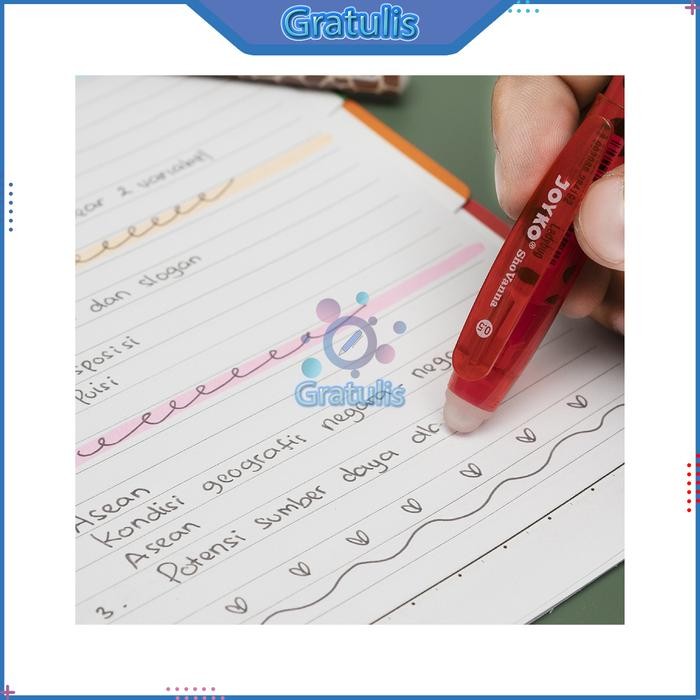 

ID GEL PEN SHOVANNA JOYKO DAPAT DIHAPUS [GP-294/1 PACK] / ERASABLE PULPEN 1 PAK / BOLPOIN / BOLPOINT