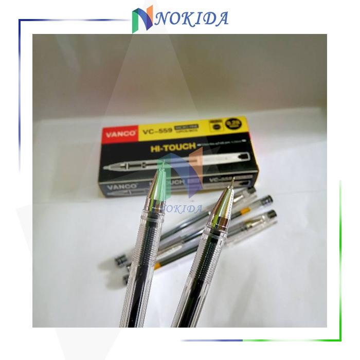 

ID NOKIDA PULPEN JEL HI-TOUCH VANCO 1 PACK [0.28MM] HITEC BALLPOINT GEL HI-TOUCH VC-599 VC-599B 1