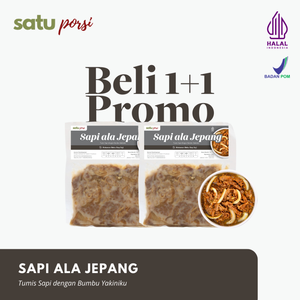 

[BelI 1 +1] Satu Porsi Sapi Ala Jepang Halal MUI