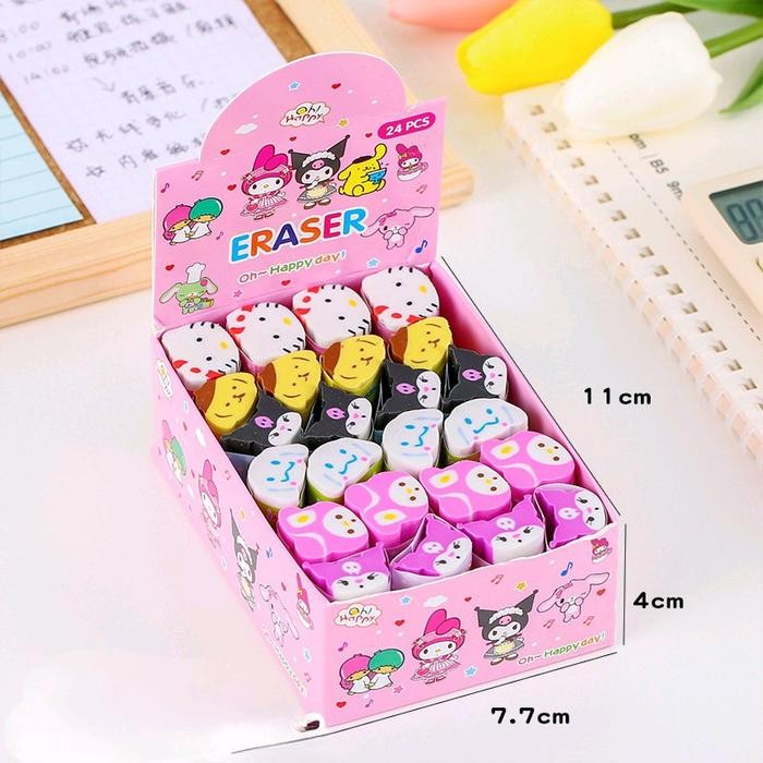 

ID PENGHAPUS PENSIL KARAKTER SANRIO KUROMI MELODY