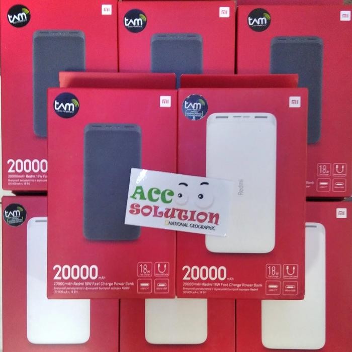 Powerbank Fast Charging Xiaomi Redmi 20000Mah Original Garansi Tam