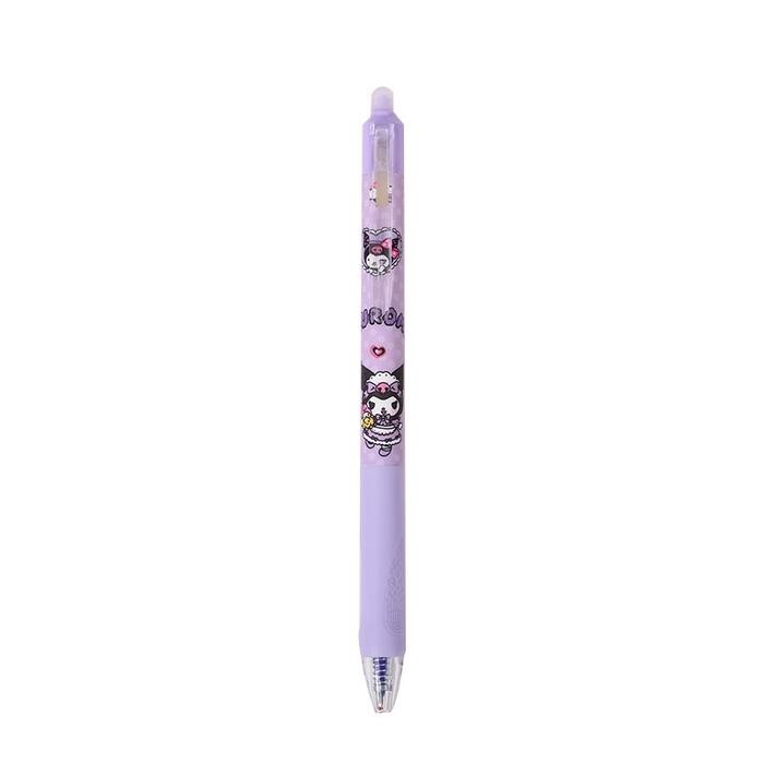

ID (12PCS) PEN JEL CETAK BISA HAPUS GELPEN TINTA HITAM BOLPOIN GEL ERASABLE KUROM! BLACK 0.5MM
