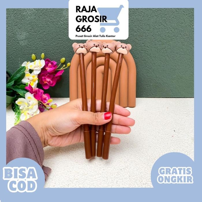 

ID PULPEN GEL BERUANG COKLAT PGK-1633 PEN PENA ALAT TULIS IMUT KADO UNIK KOREA AESTHETIC COD